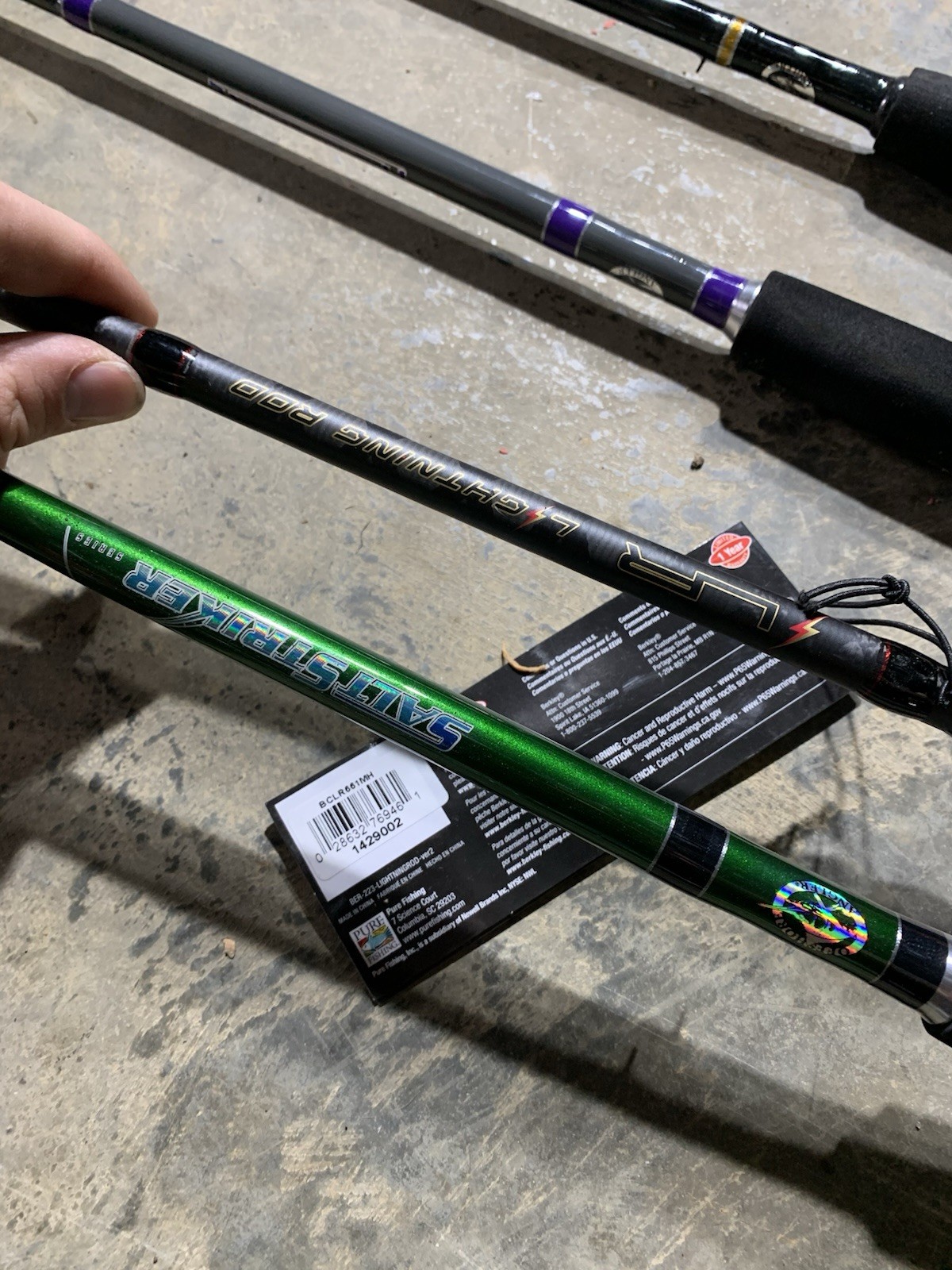 LOT OF 10 Assorted Brands FISHING RODS (BROKEN)
