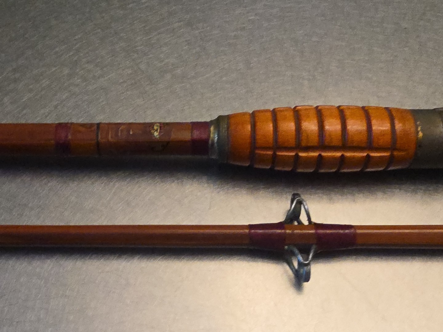 Antique / Vintage Montague Dreadnought Genuine Tonkin 6 ft Boat Rod- Two Piece-