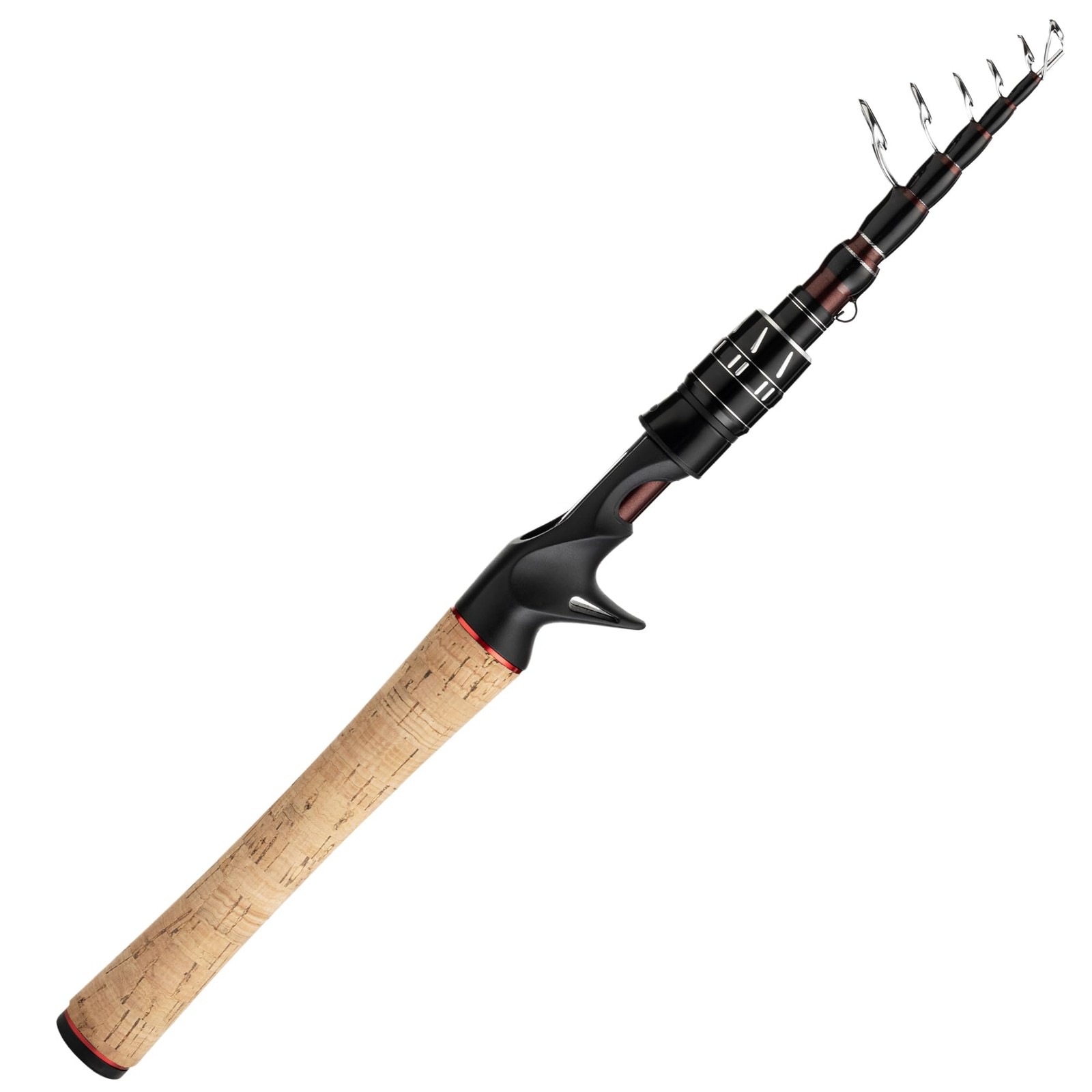 XPEDITE Portable Telescopic Fishing Rods, Spinning & Casting, 24T Carbon Blan…