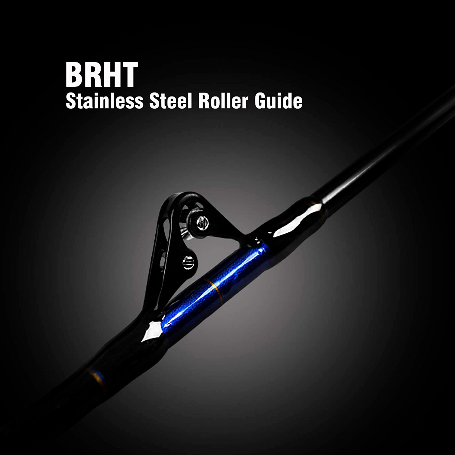 Saltwater Offshore Trolling Rod Conventional Boat Carbon Fiberglass Fishing Pole