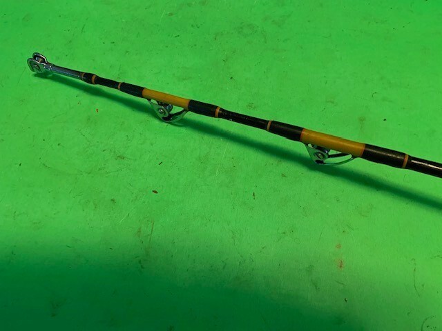 CUSTOM BUILT CALSTAR T6455XXH 5 FOOT 2 INCH 50 TO 120 POUND RATED FISHING ROD