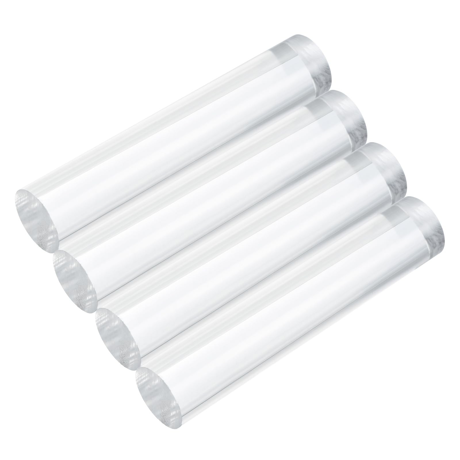 4pcs Acrylic Round Rods 13/16″ x 4″ Clear Acrylic Dowel Rods Sticks Plastic S…
