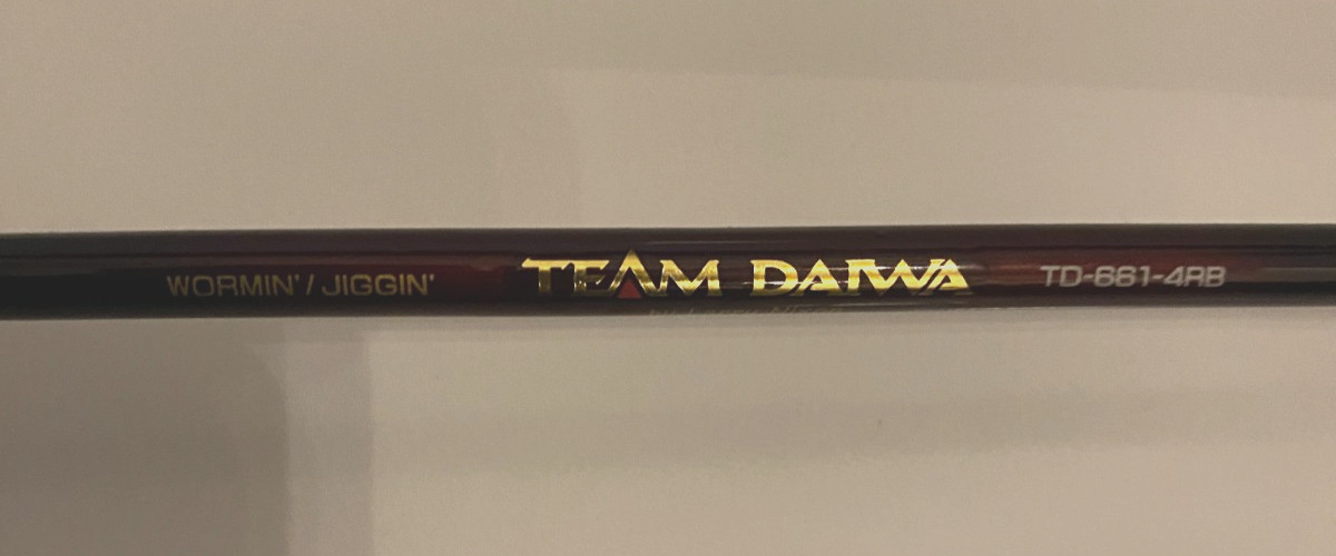 VINTAGE TEAM DAIWA TD-661-4RB 6’6”10-17Lb Power Mesh, LARRY NIXON Fishing Rod