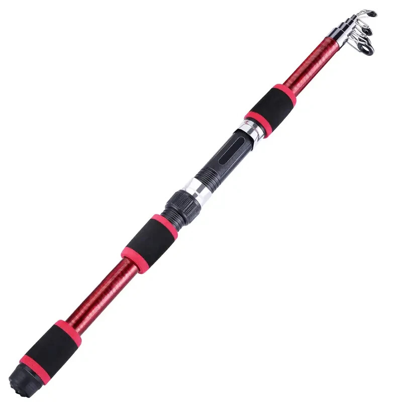 1.8m Glassfiber Telescopic Fishing Rod Sea Pole Travel Sea Rock Rods