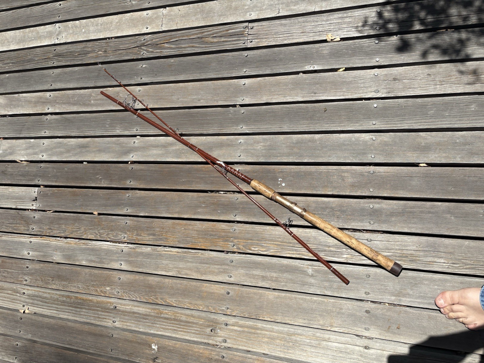 Vintage Fenwick PLS75 7 1/2′ Fishing Rod/Pole With Hard Carrier
