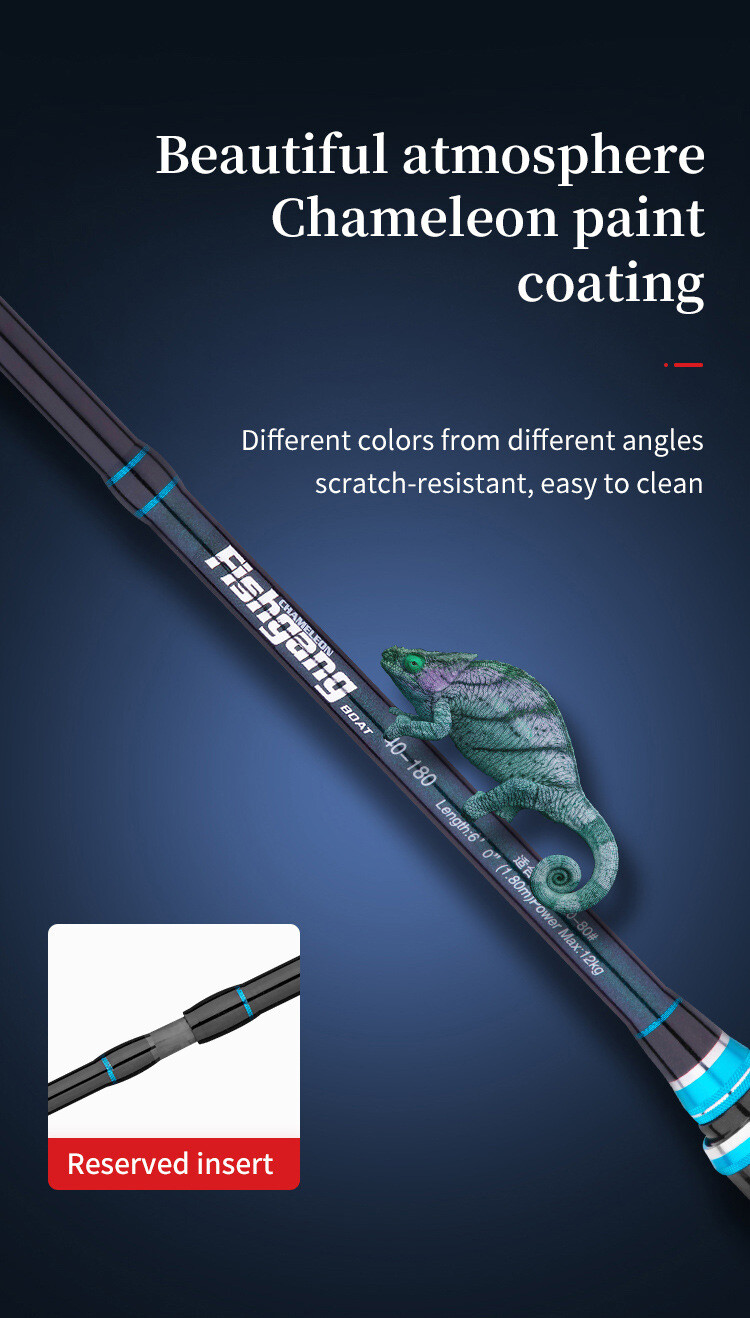 Boat Fishing Rods 1.65m/1.8m Carbon Fiber Spinning Casting Rod 2 Section Shore