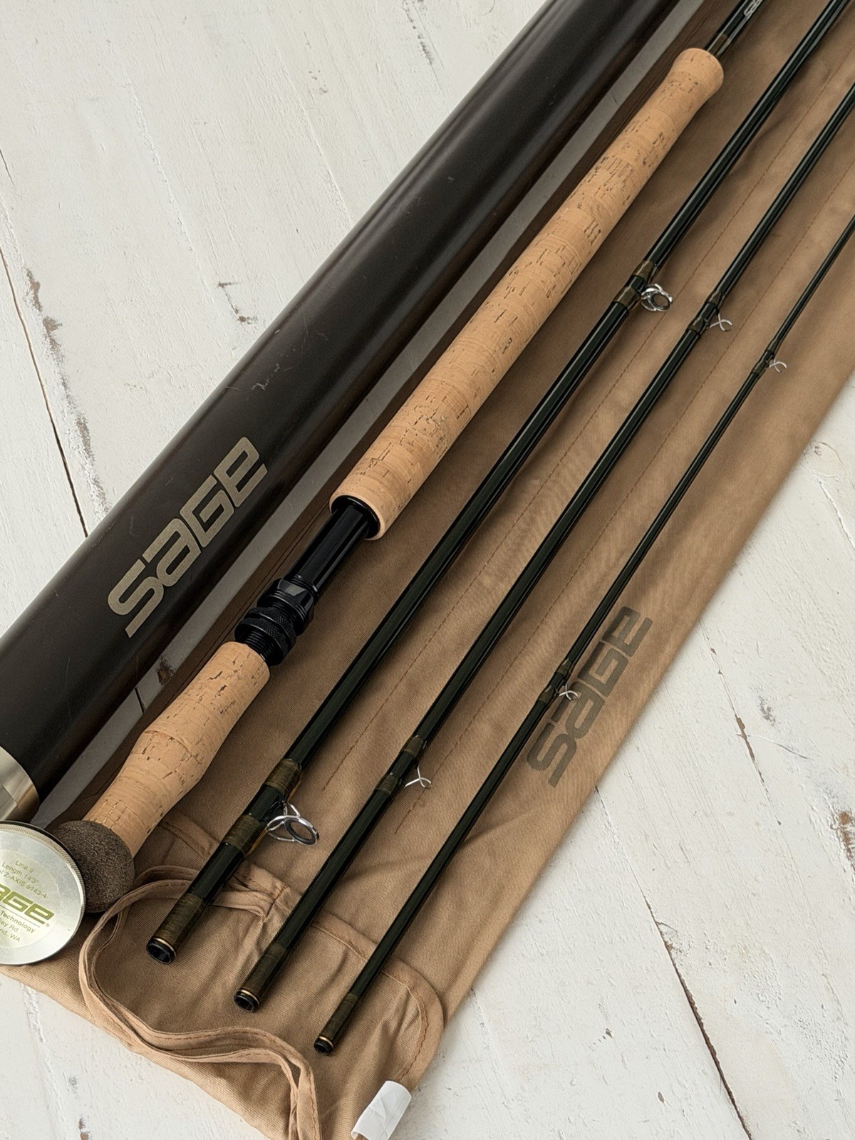 **BEAUTIFUL** 🔥 SAGE Z-Axis SPEY 9wt 14’3”in~4pc FlyRod!! ~LEGENDARY~ 🔥