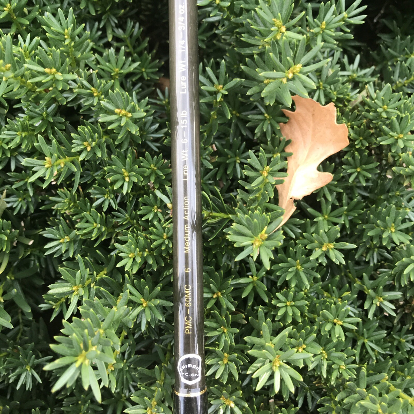 Shimano 1 Pc PMC-60MC Medium Casting Rod 6’ 6-15 Lb Line Missing 1 Guide