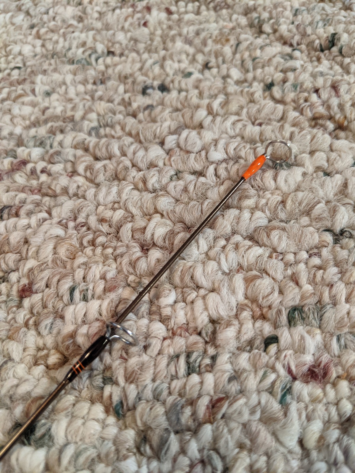 LANI 14 CUSTOM RODS 34 Inch Metallic Brown Solid Carbon Medium Light Ice Rod!