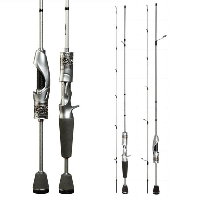Casting Spinning Fishing Rods 1.5m 1.68m Carbon Fiber Lure Rod Travel Poles