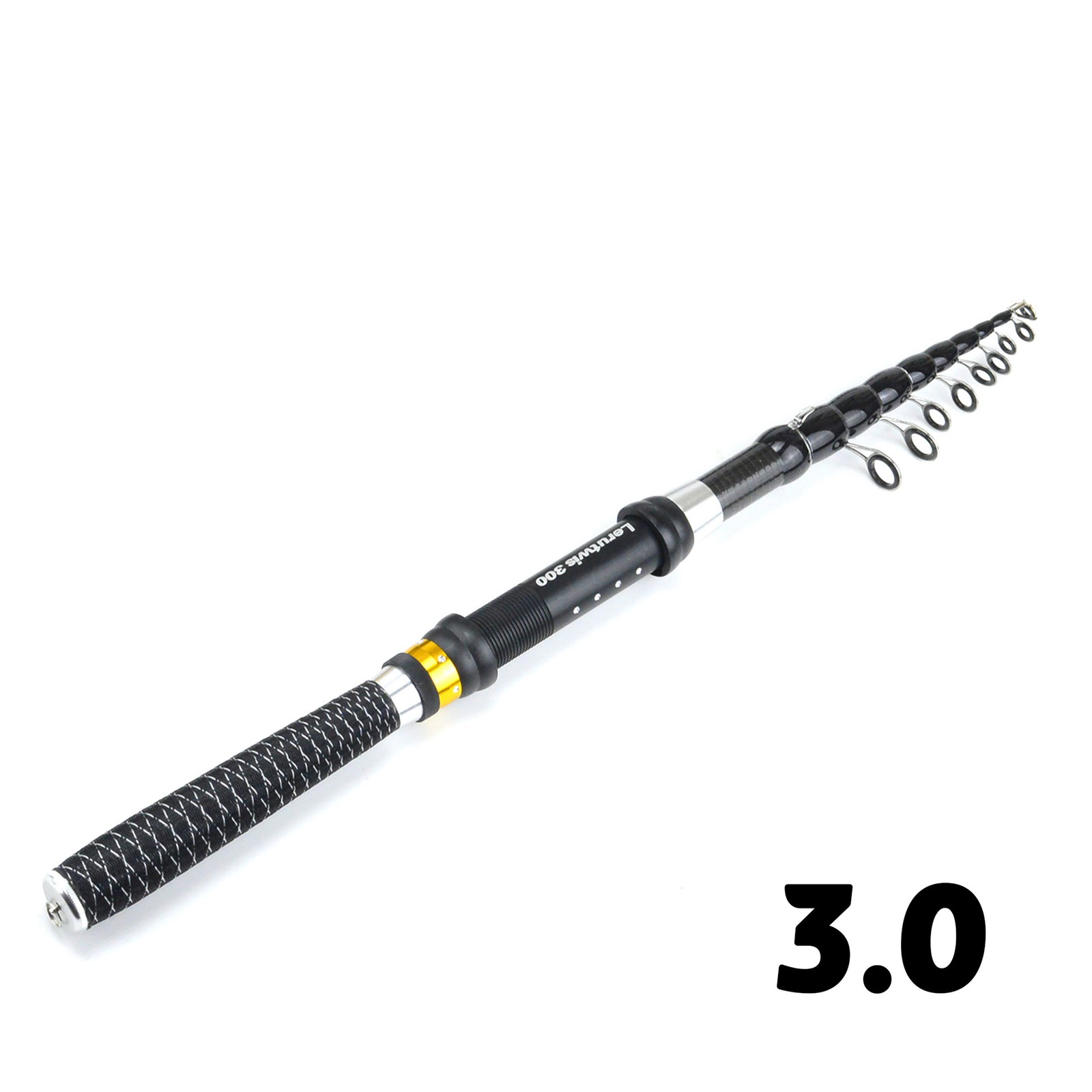 Hard Fishing Rod Carbon Fiber Telescopic Fishing Rod Fishing Pole 1.8M-3.0M