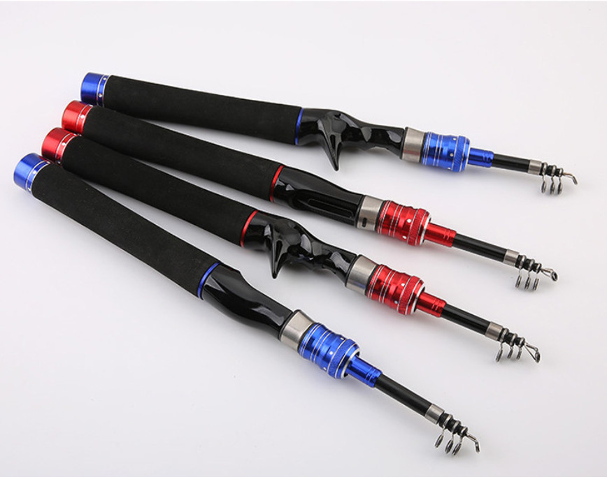 Power Telescopic Rock Fishing Rod 1.5M-2.4M Carbon Fiber Spinning Fishing Poles