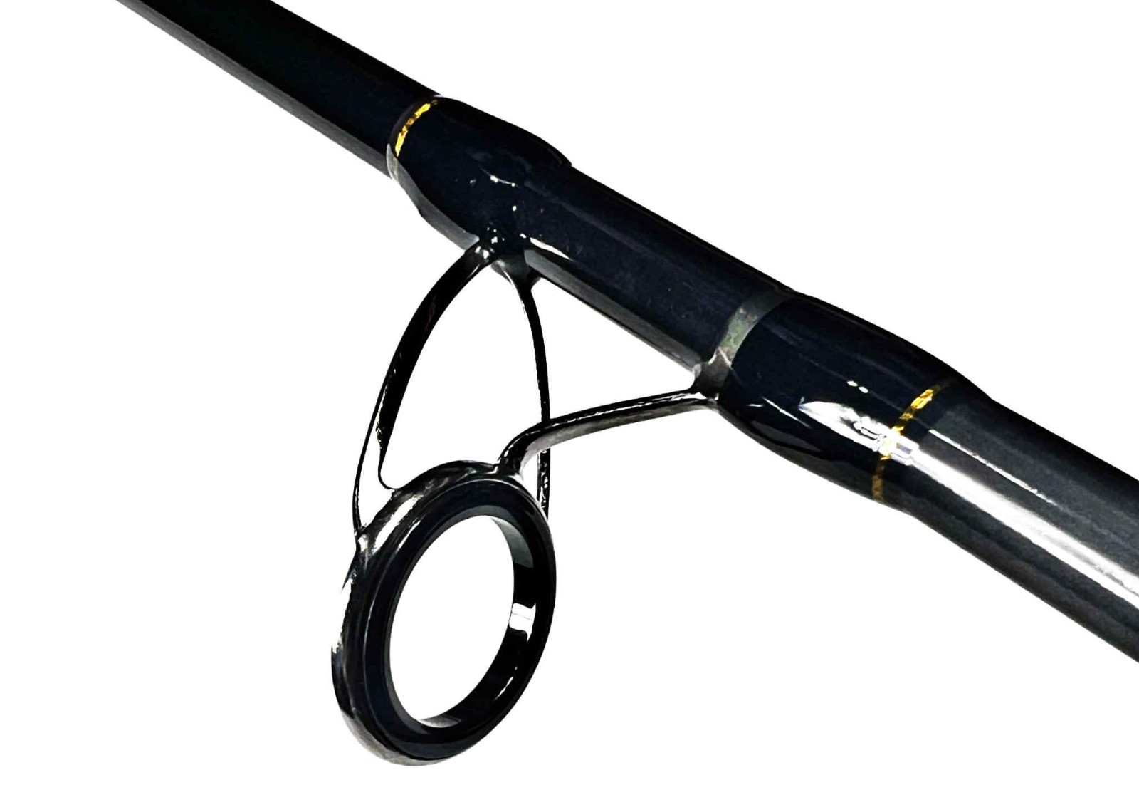 9ft Fishing Rod Spinning Pole Carbon Fiber Portable Heavy Fast 2 section