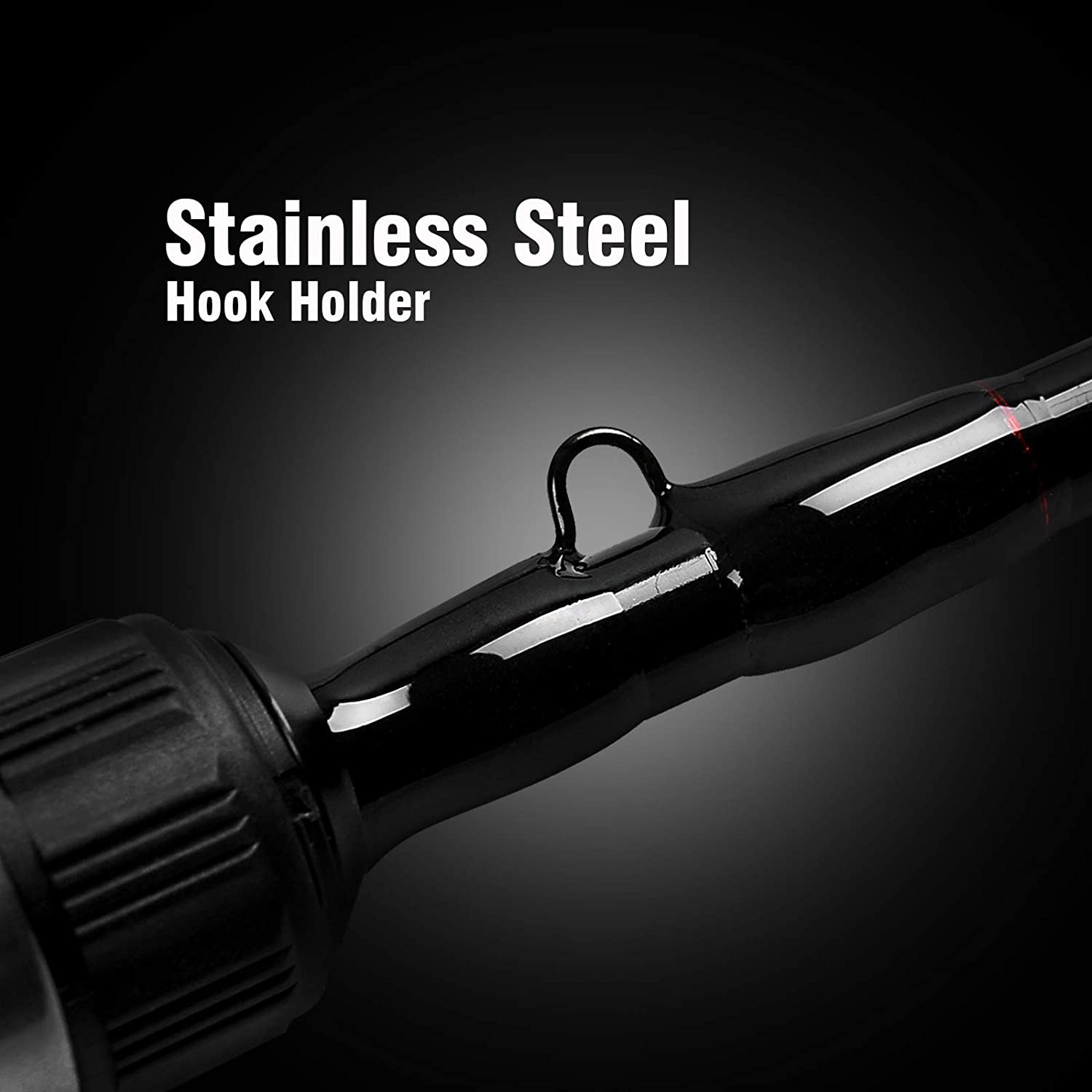 4-Piece Travel Casting Rod Carbon Baitcasting Portable Fishing Pole Baitcaster