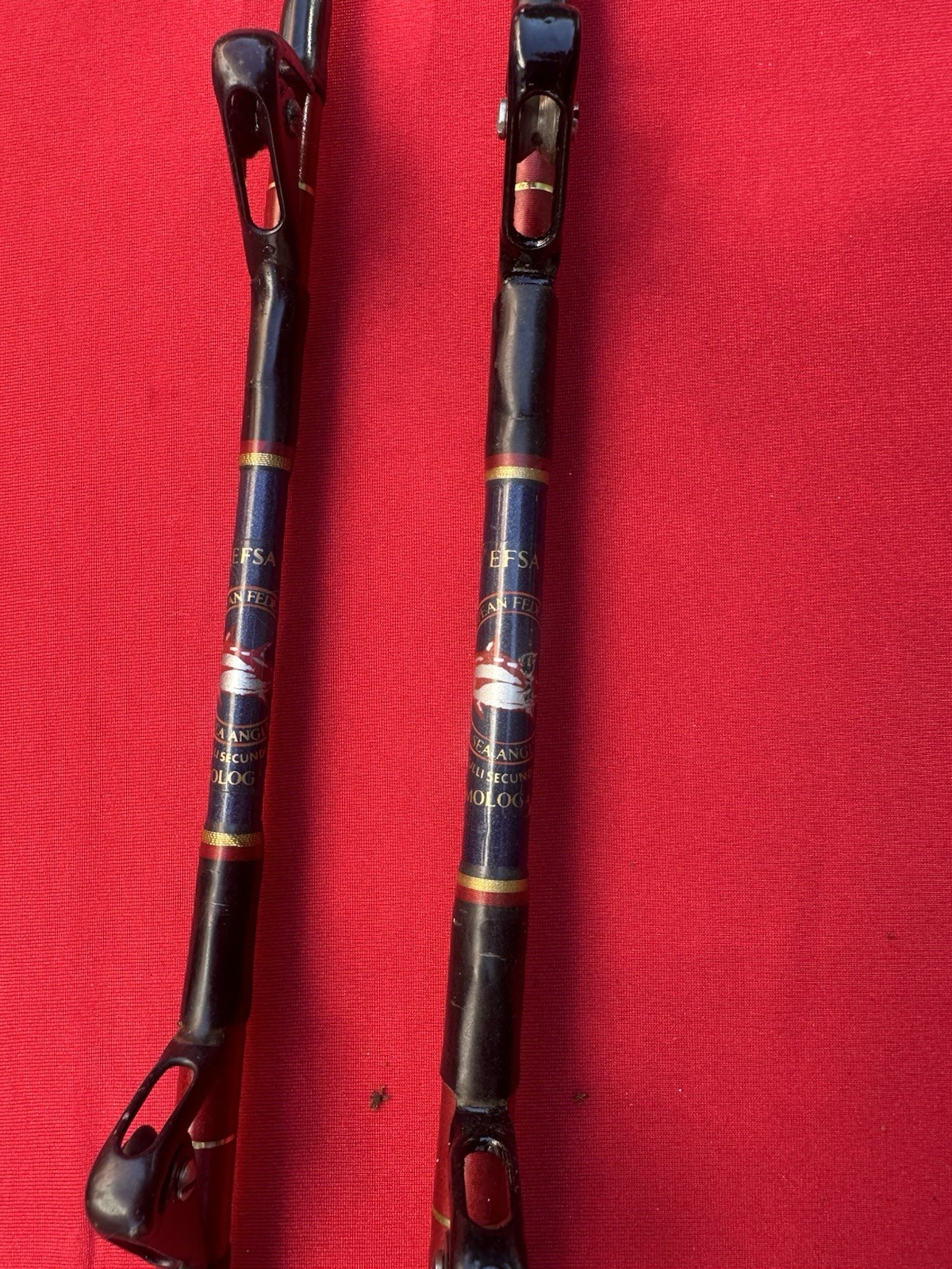 Pair of Italcanna 20-50 and 50-80lb. Premium Standup Roller Rods – Made in Italy