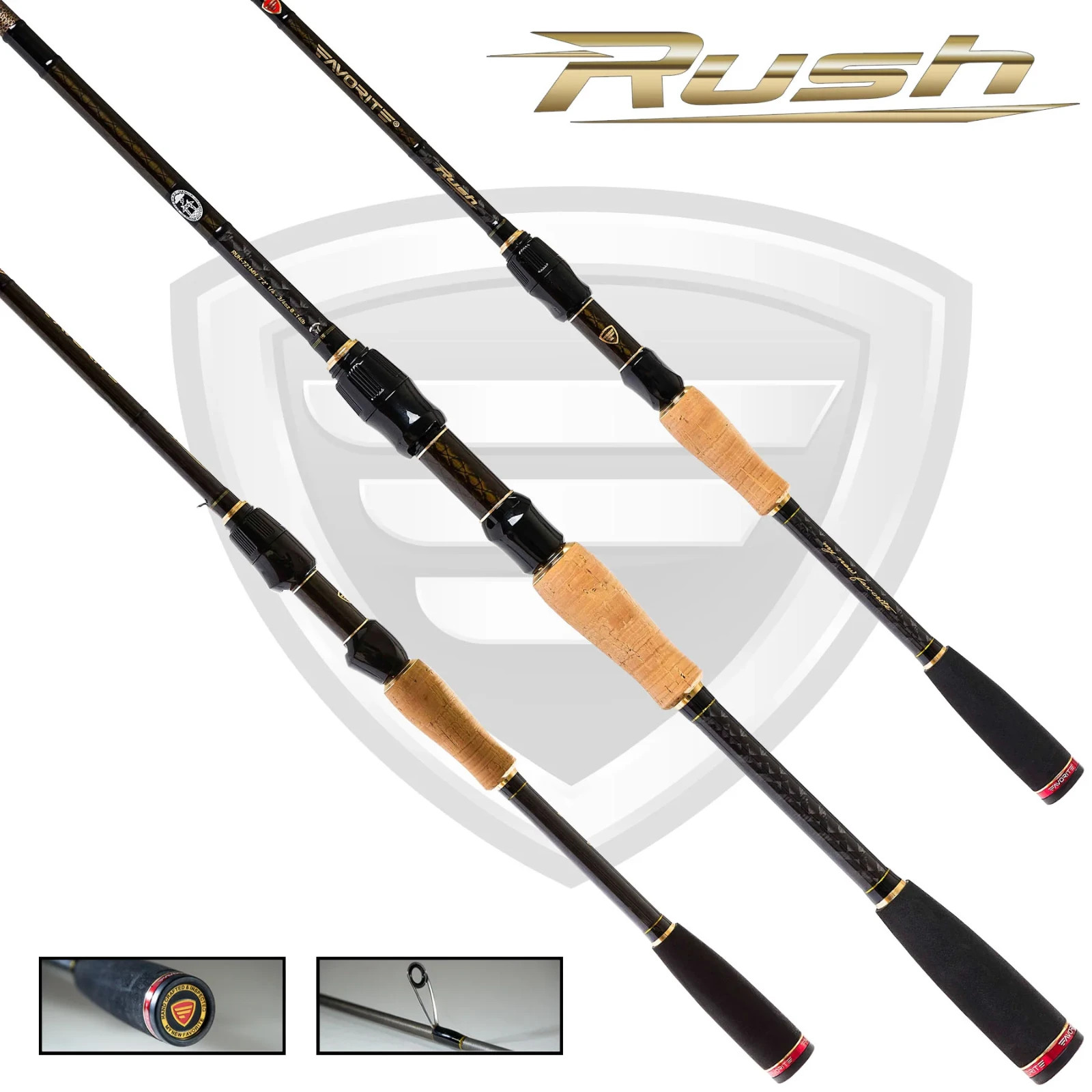 Favorite Fishing Rods HEX Spinning Rod Rush-6101M 6’6″ Medium NEW!!