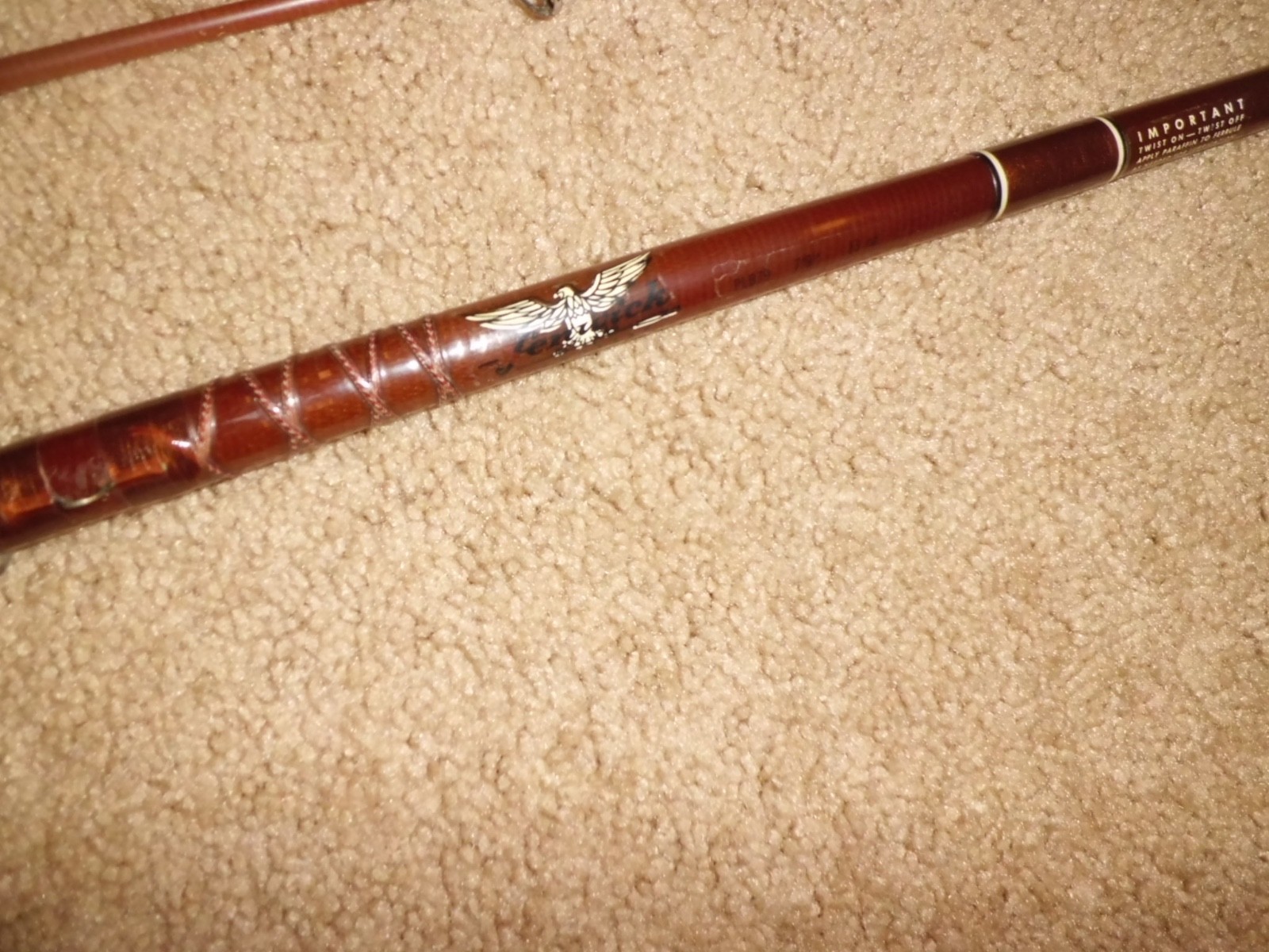 Vintage FENWICK Feralite PLB79 Spinning 7’9″ Rod made in USA- 8-20 lb