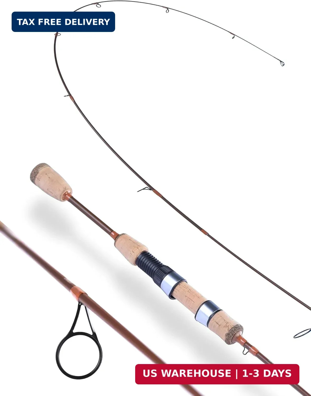 LITTMA Trout&PANFISH Ultralight Fishing Rod 2 PCS – Trout, Crappie, Panfish Micr