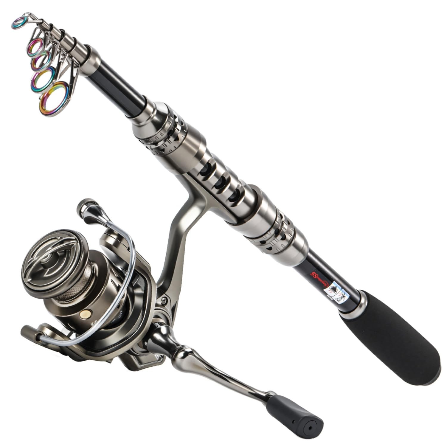 Sougayilang Fishing Rod and Reel Combo – 5.9FT Telescopic Carbon Fiber Fis