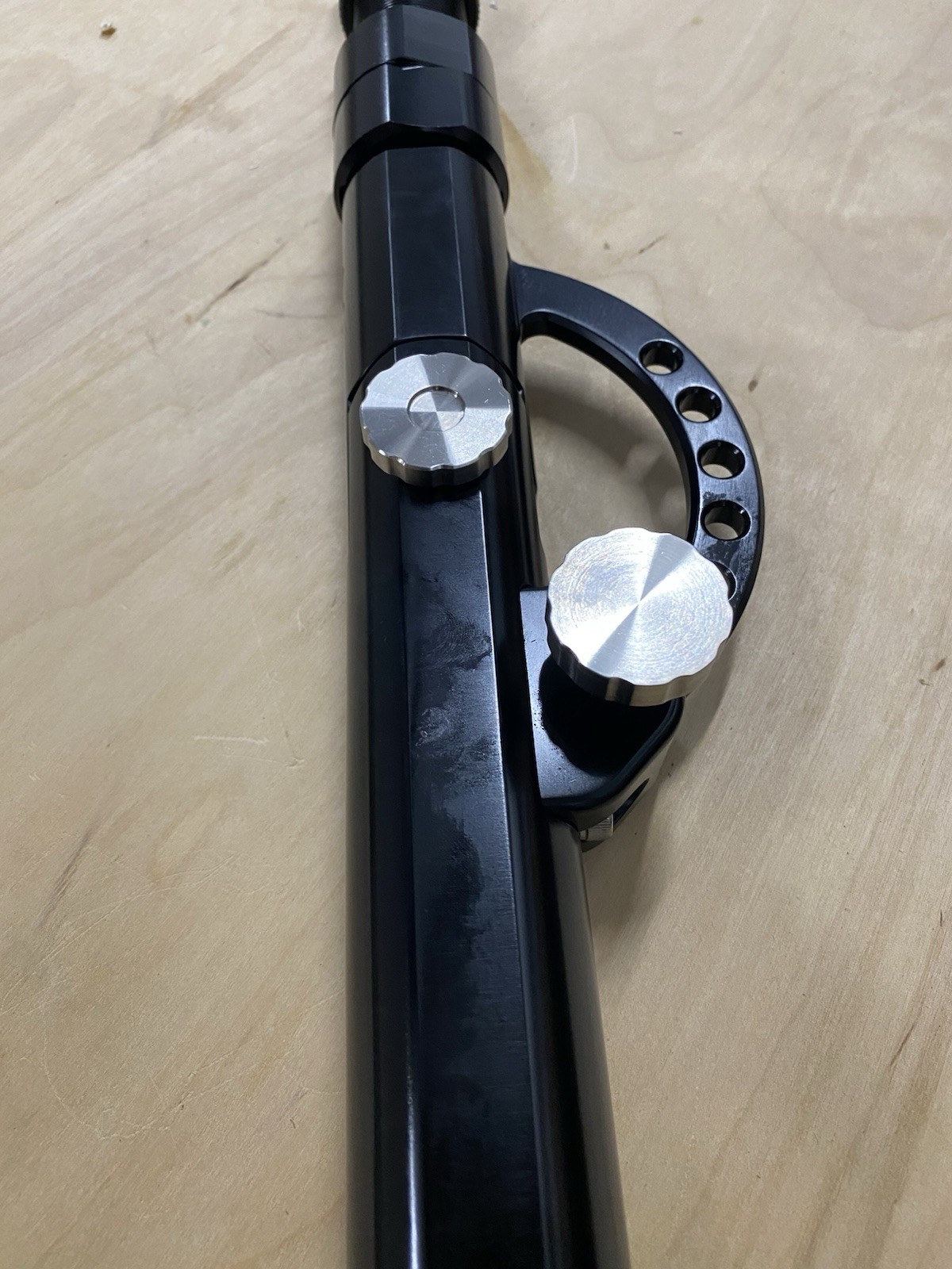 Custom Made Adjustable rod Butt – #4 7 Position Longs – ((Black Or Silver))