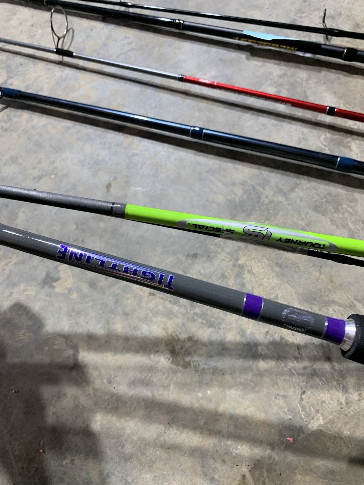 LOT OF 10 BASS PRO SHOPS FISHING RODS (BROKEN)