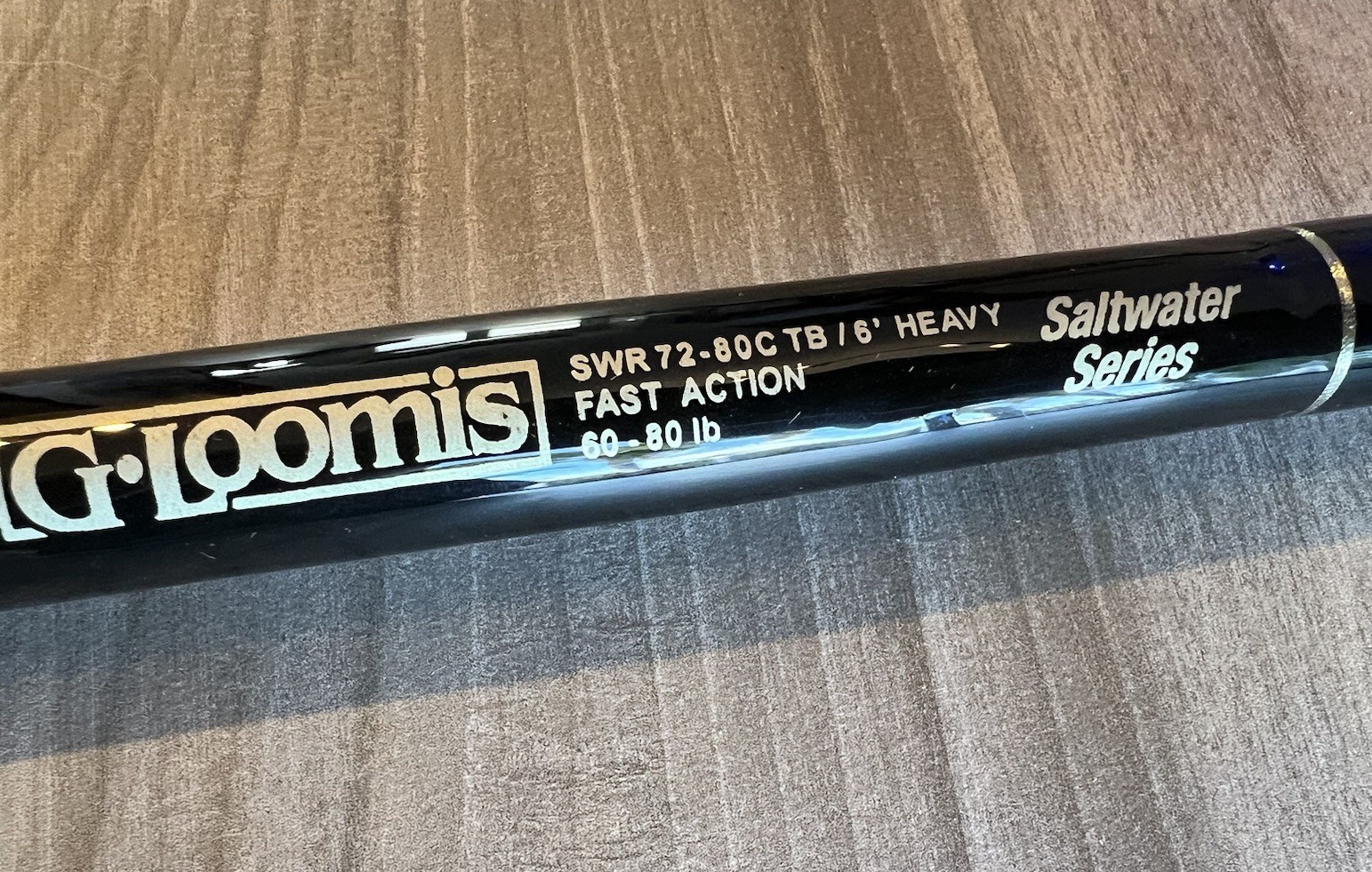 G Loomis Saltwater Series SWR 72 Conventional Fishing Rod 60-80# w/ Aftco Roller