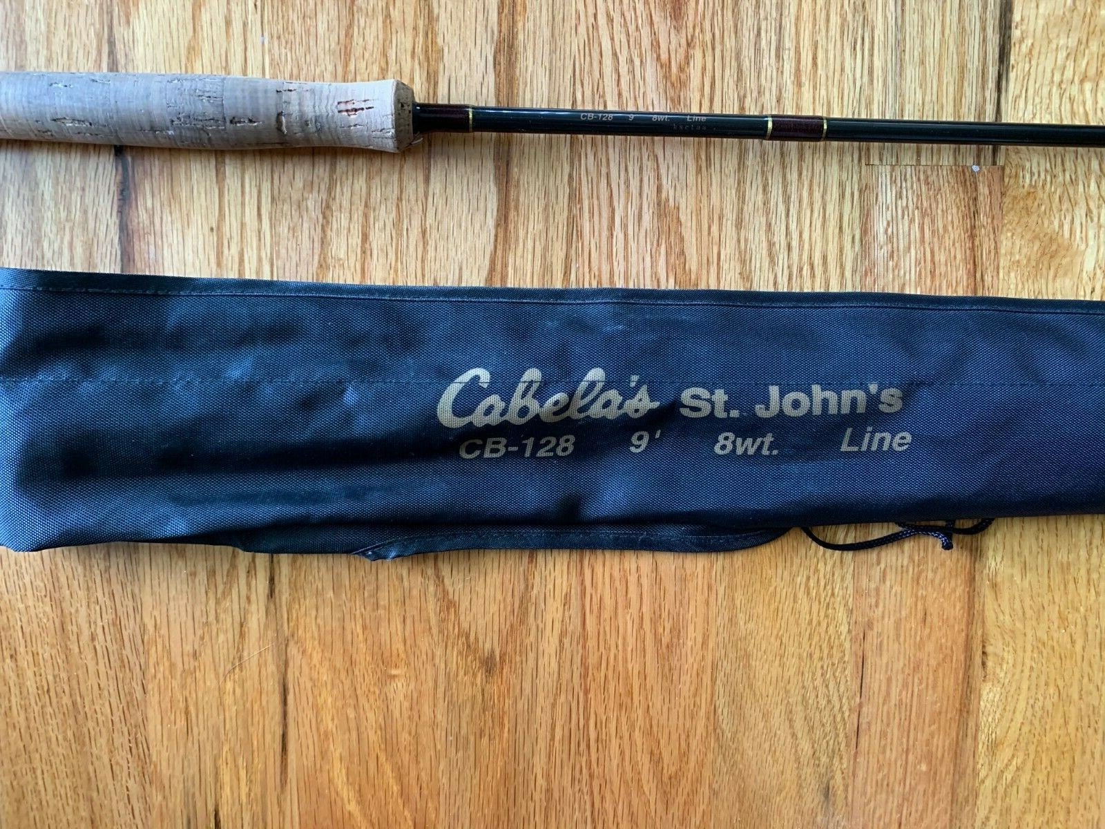 Cabelas St. Johns 9′ Fly Fishing Rod Model CB-128 with Sock