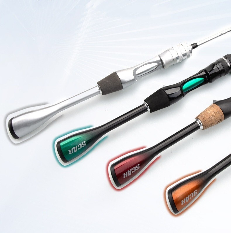 Fishing Rod Casting Spinning Travel Carbon Fiber Rod 2 Sections Ultra-Light Rod