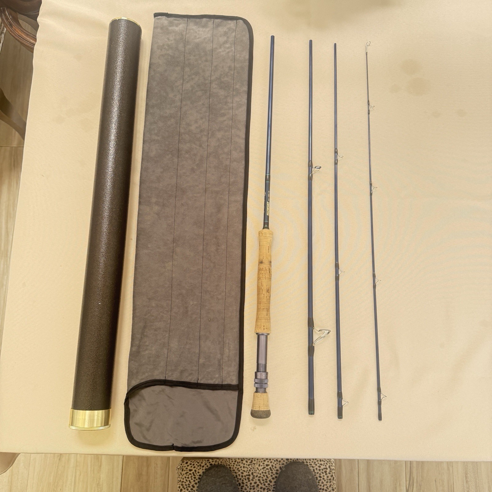 Sage Xi3 1090-4pc, 9’ , 10 wt. Fast action Heavy Saltwater Fly Rod w/ Tube Sock