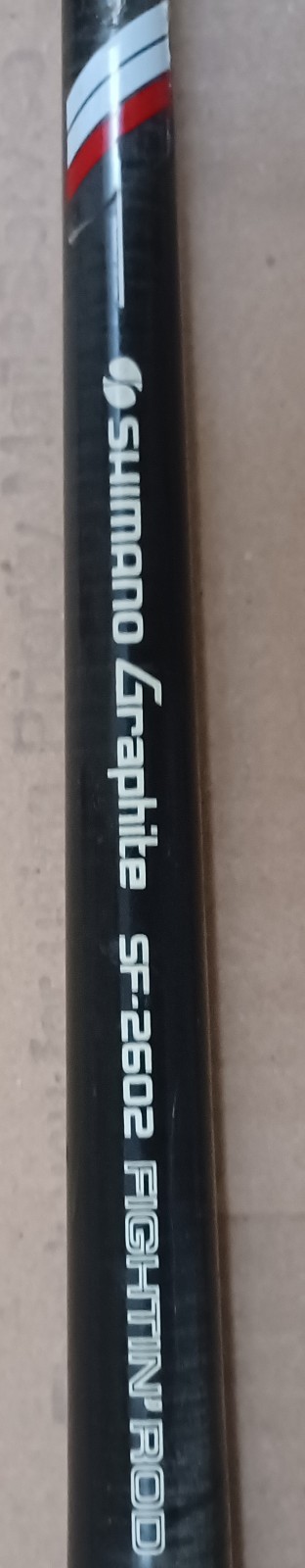 Shimano Graphite SF-2602 2-Piece 6′ Spinning Fightin Rod Med. Power Nice!!!