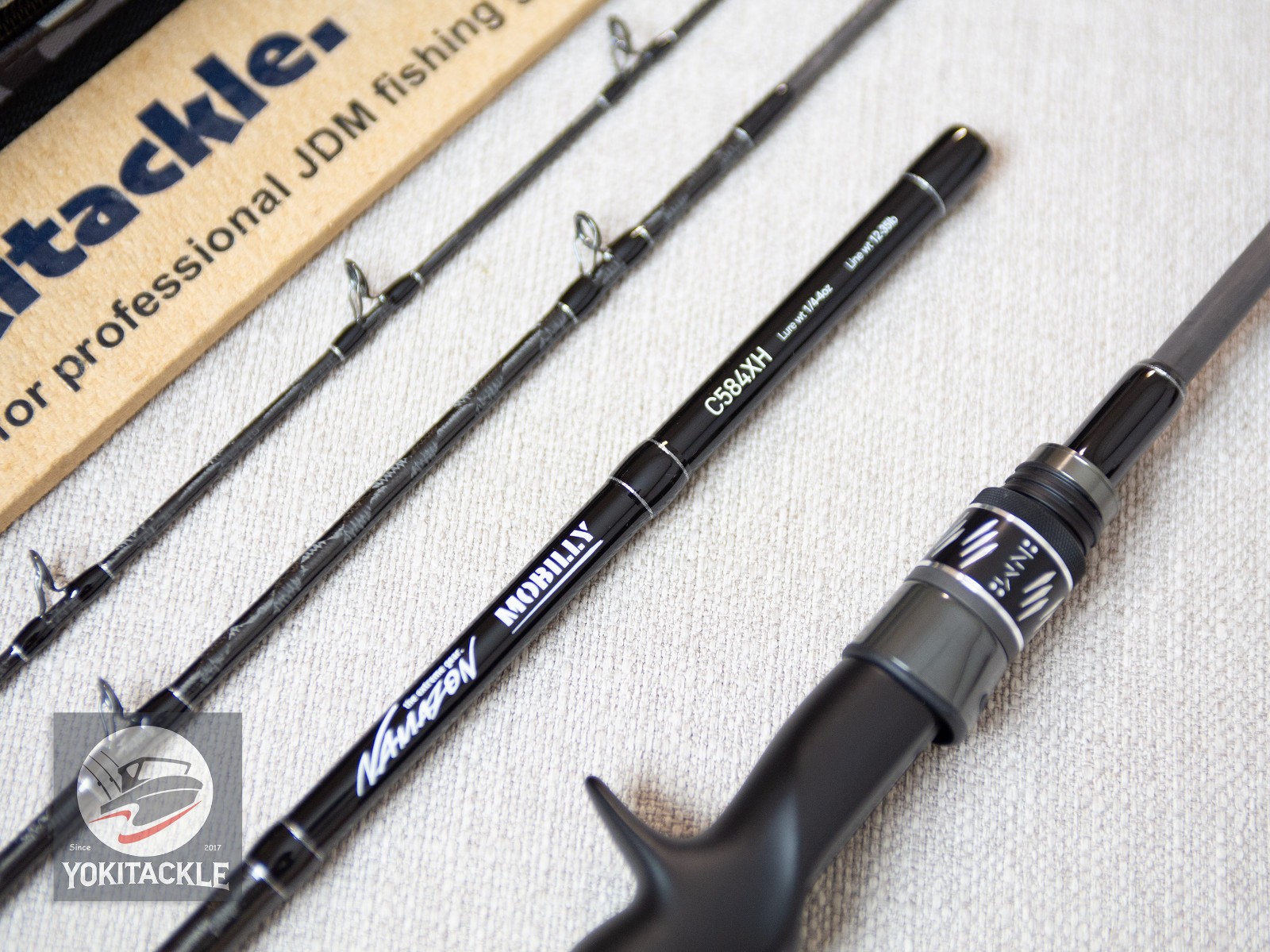 Tailwalk Namazon Mobilly C584XH Baitcasting Rod for Bass 4 Piece Rod