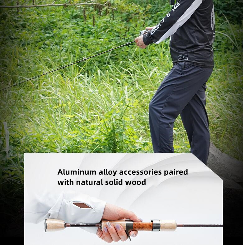 Fishing Rods 1.68M 1.8M Casting Spinning Rod Carbon Fiber 2 Section Lure 1.5-8g
