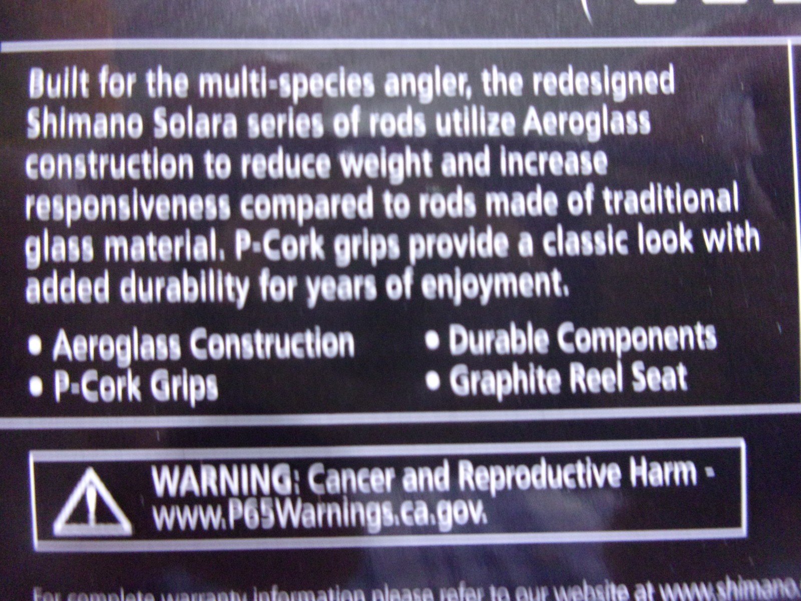 SHIMANO SOLARA SPINNING ROD 6 foot 6 inch Medium Heavy power