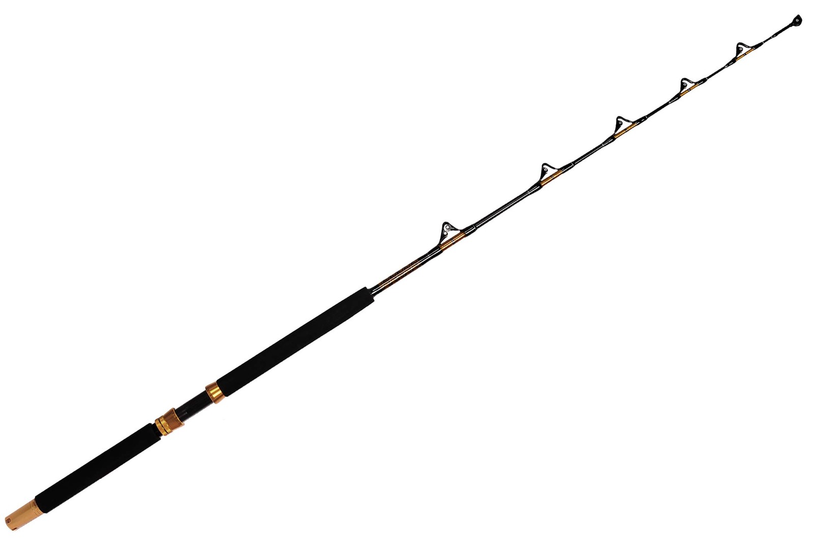 Fiblink 1-Piece/2-Piece Saltwater Offshore Heavy Trolling Rod Big Game Roller Ro