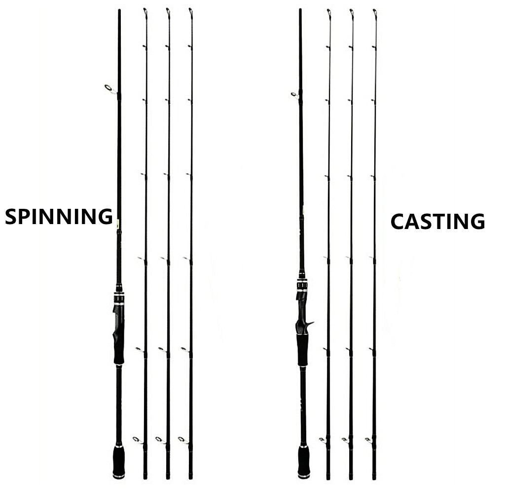 6 ft Fishing Rod Spinning Casting Rods 3 Tips 30T Carbon Rod Lure Weight 4-28g