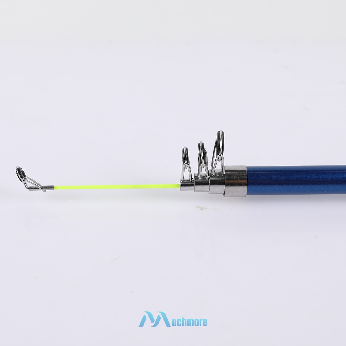 2.1m Heavy Duty Telescopic Fishing Rod Collapsible Fishing Spinning Pole Blue