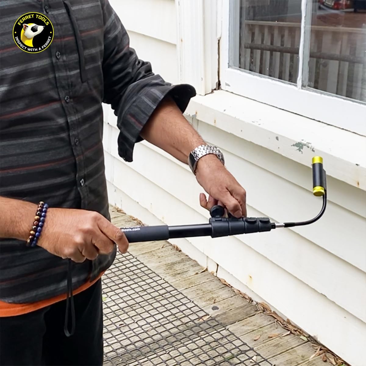 FERRET STICK 55in Aluminum Lockable Extension Rod for Ferret Inspection Cameras