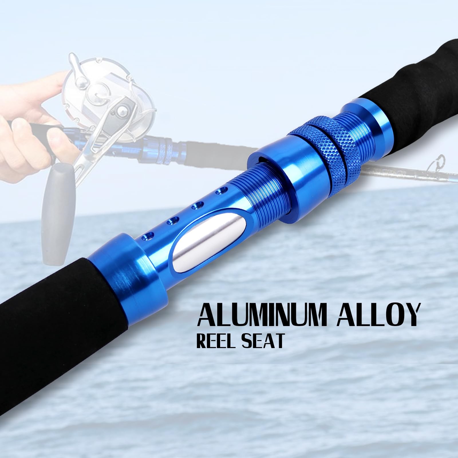 Saltwater Graphite Jig Jigging Spinning Fishing Rod Deep Sea Jig Pole