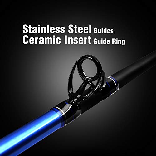 1-Piece/2-Piece Fishing Rod Saltwater Trolling Rod Cat Catfish 1-Piece 40-80lb