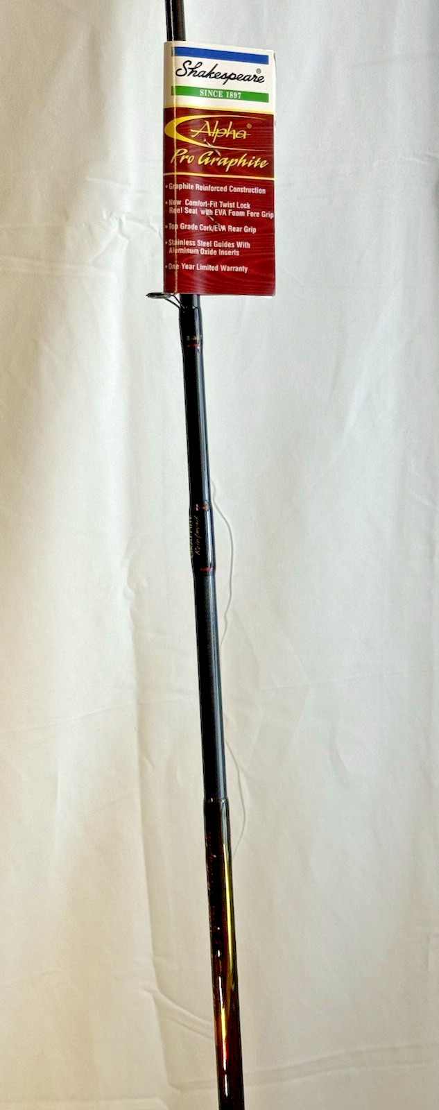 New Shakespeare Alpha Pro Graphite Casting Rod CA2360-1MH 6′ Medium Heavy 1-Pc