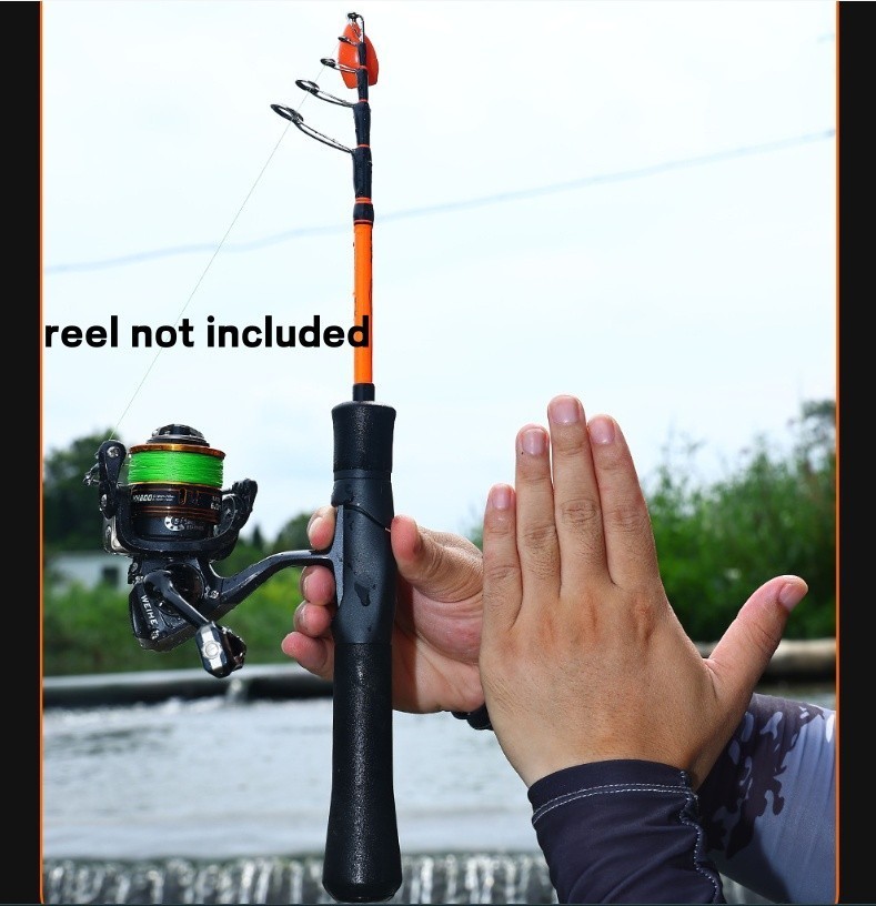 High Quality Fiber Spinning Casting Fishing Rod Telescopic Pole 1.5M 1.68M