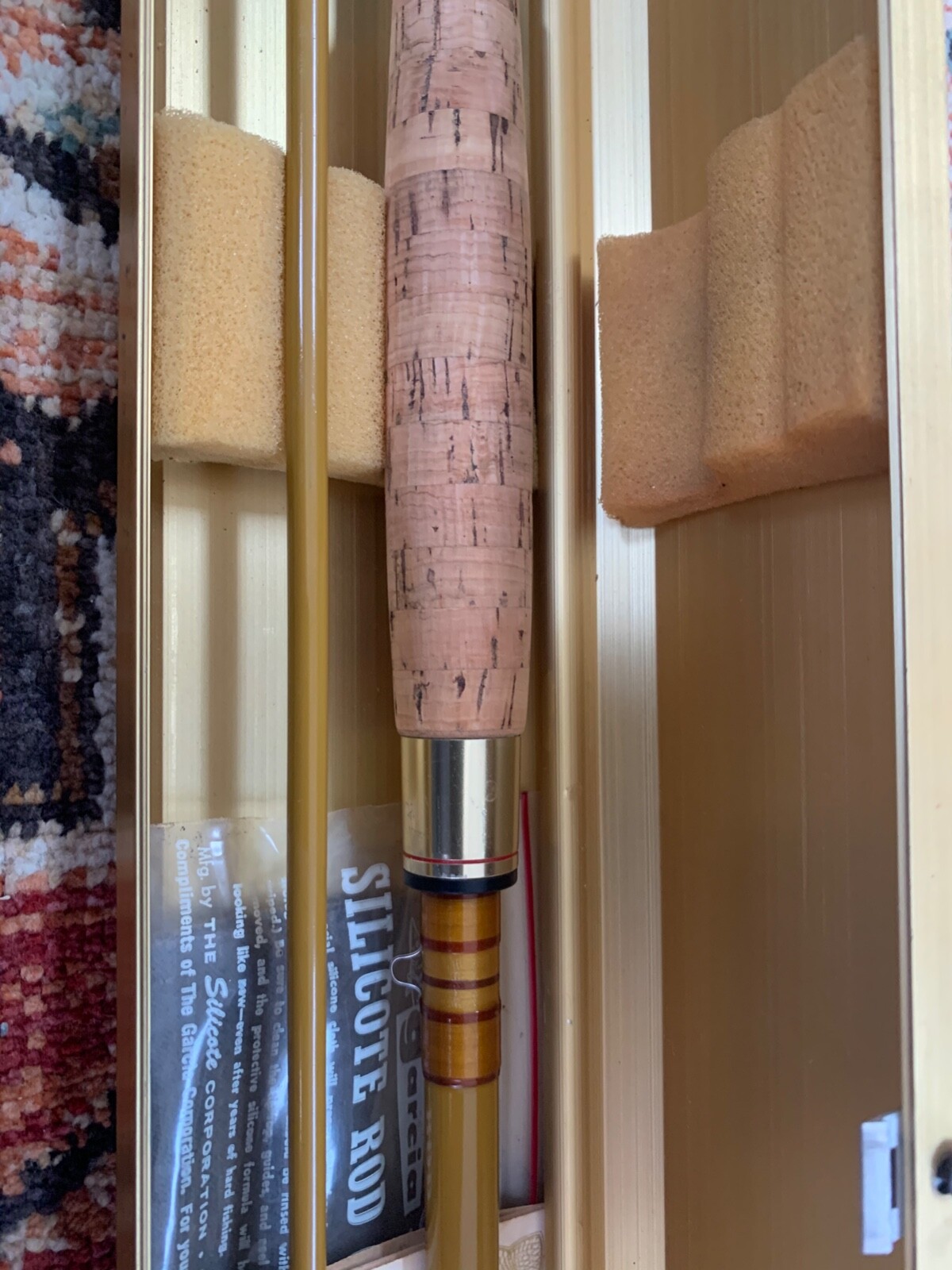 Garcia Conolon 2404 B fly fishing rod made in USA (20674)