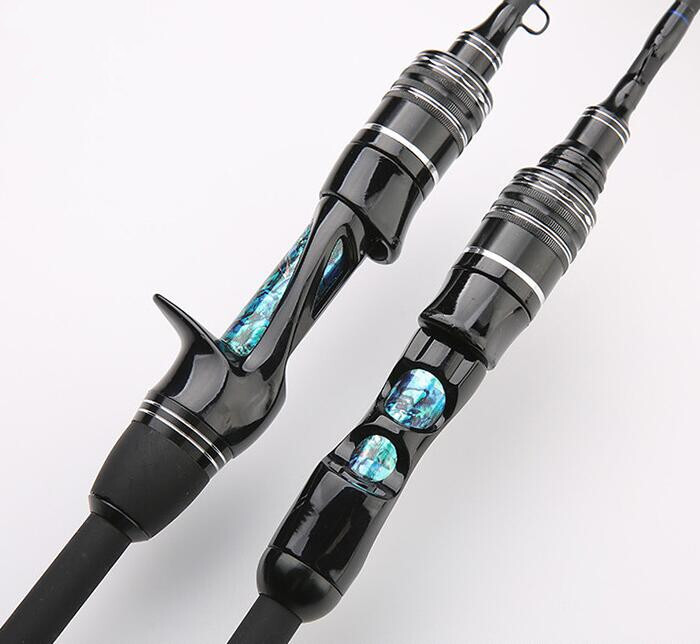 Casting Spinning Fishing Rods 5.5 ft 6 ft Carbon Fiber Rod 2 Section Travel Pole