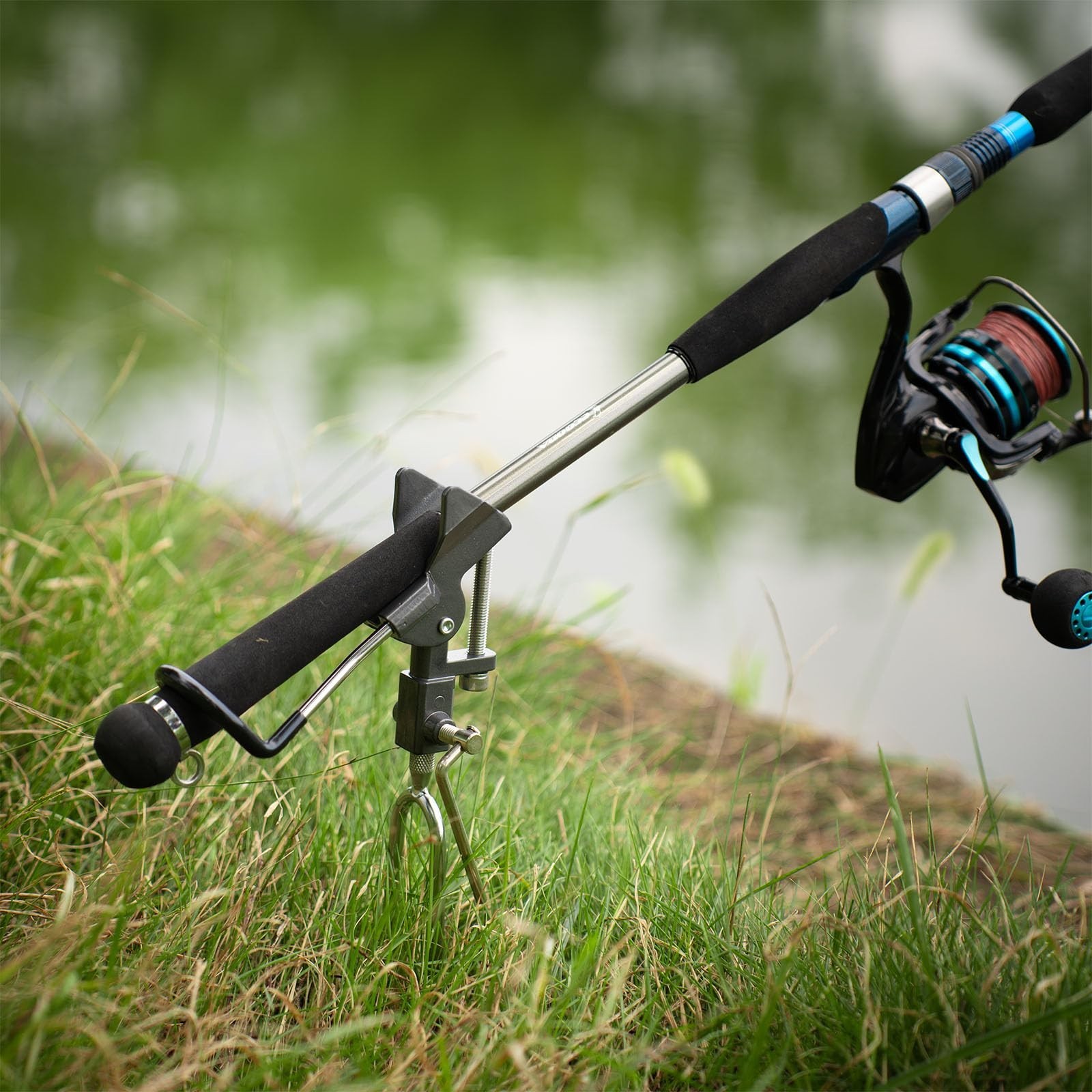 Fishing Rod Holder for Ground, Aluminum Bank Rod Holder, Bank Fishing Rod Rac…