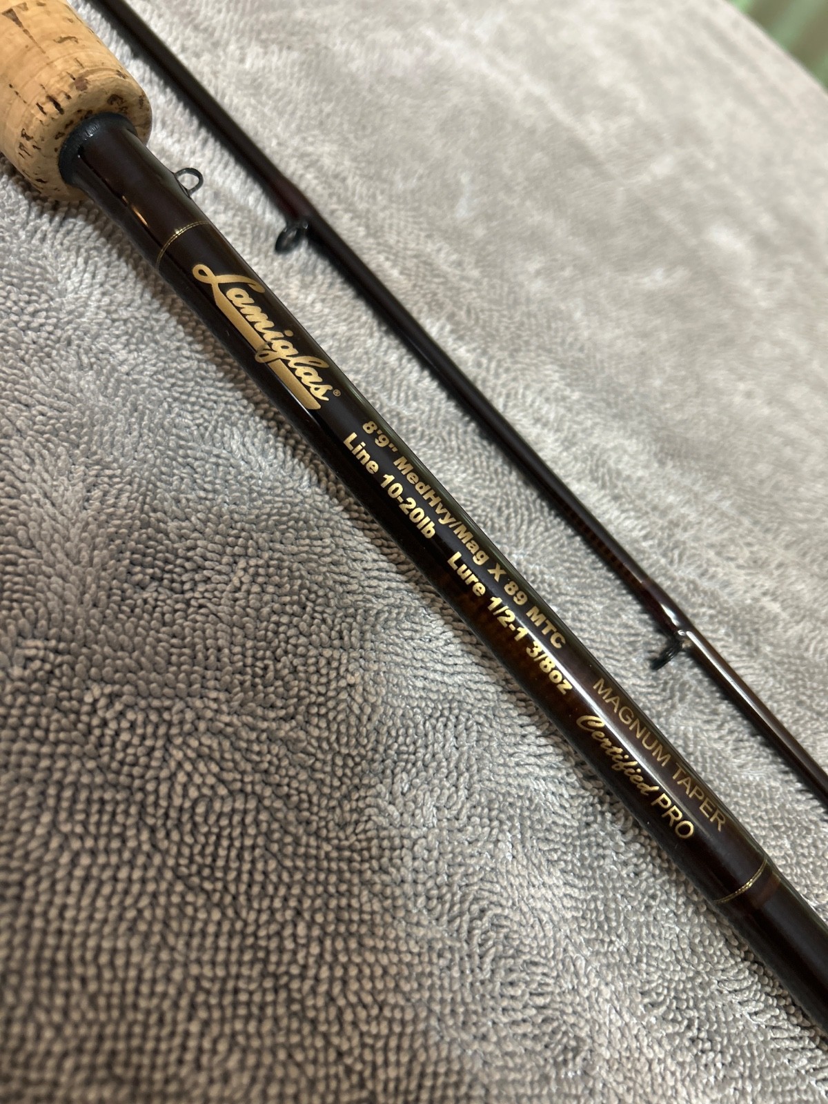 RARE Lamiglas Certified Pro 8’9″ mag taper 10-20lb casting fishing rod