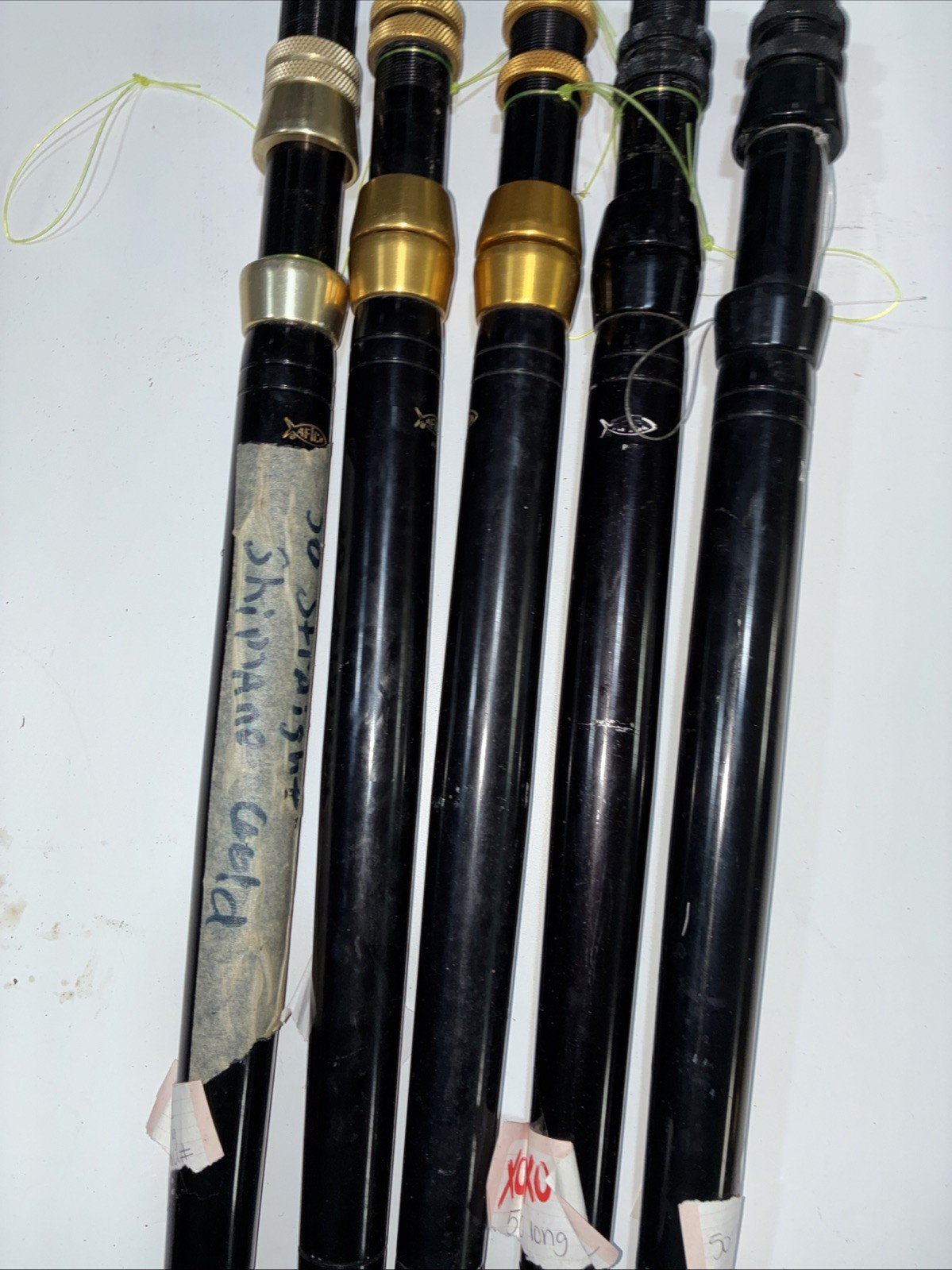 Aftco Straight-butt 50 #2 New/used condition. 80.00 a piece. 20inches Long