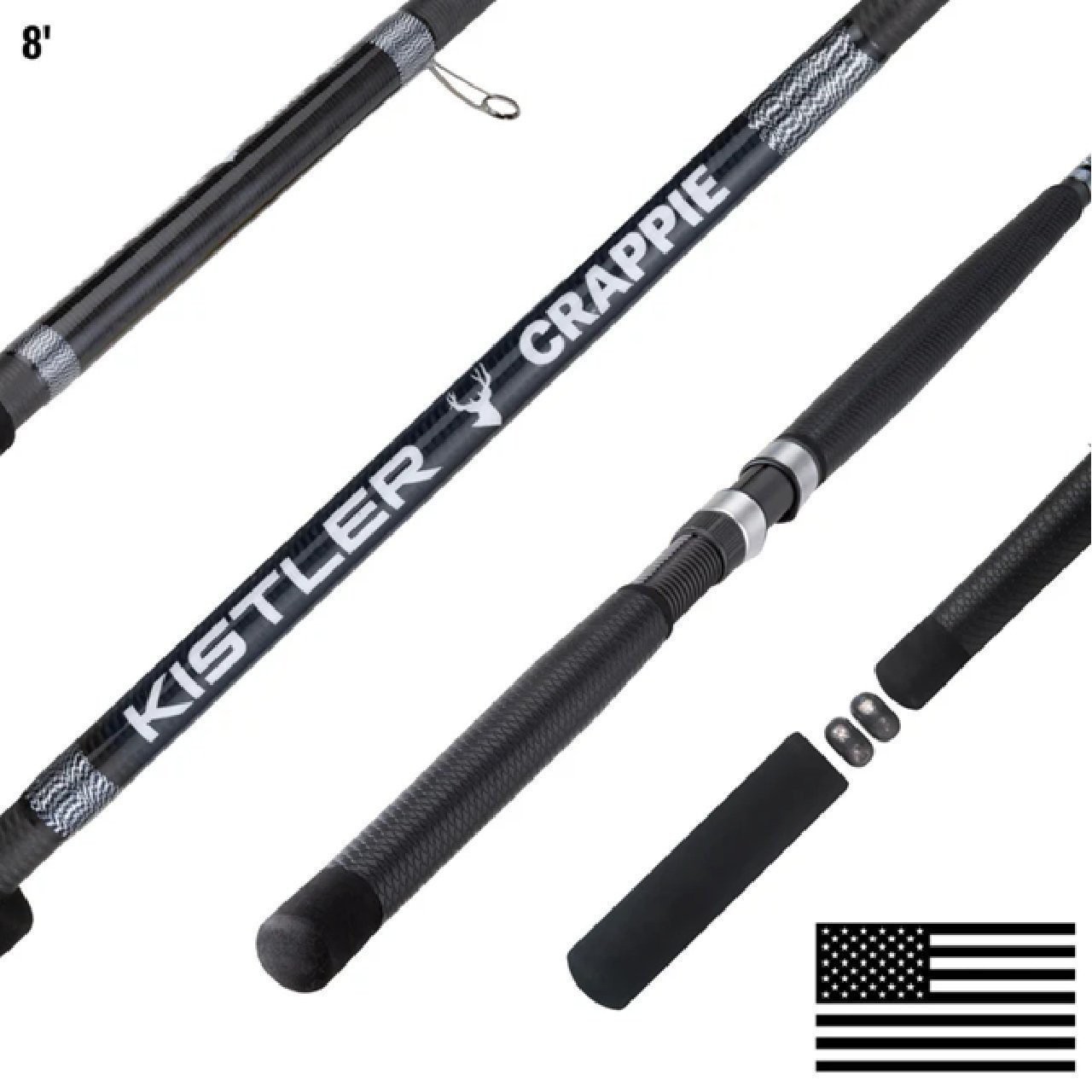 Kistler Big Game Crappie Fishing Pole 8′ “Muley”