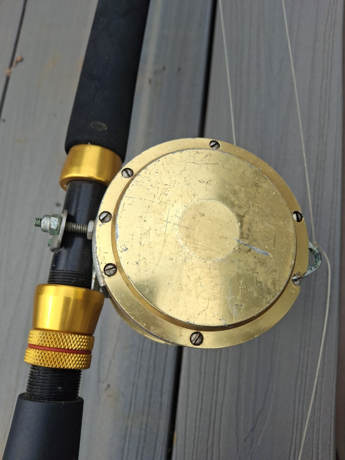 ANDE STAND UP 6′ 20 TO 50lb RATED FISHING ROD W/INTERNATIONAL PENN 30 REEL