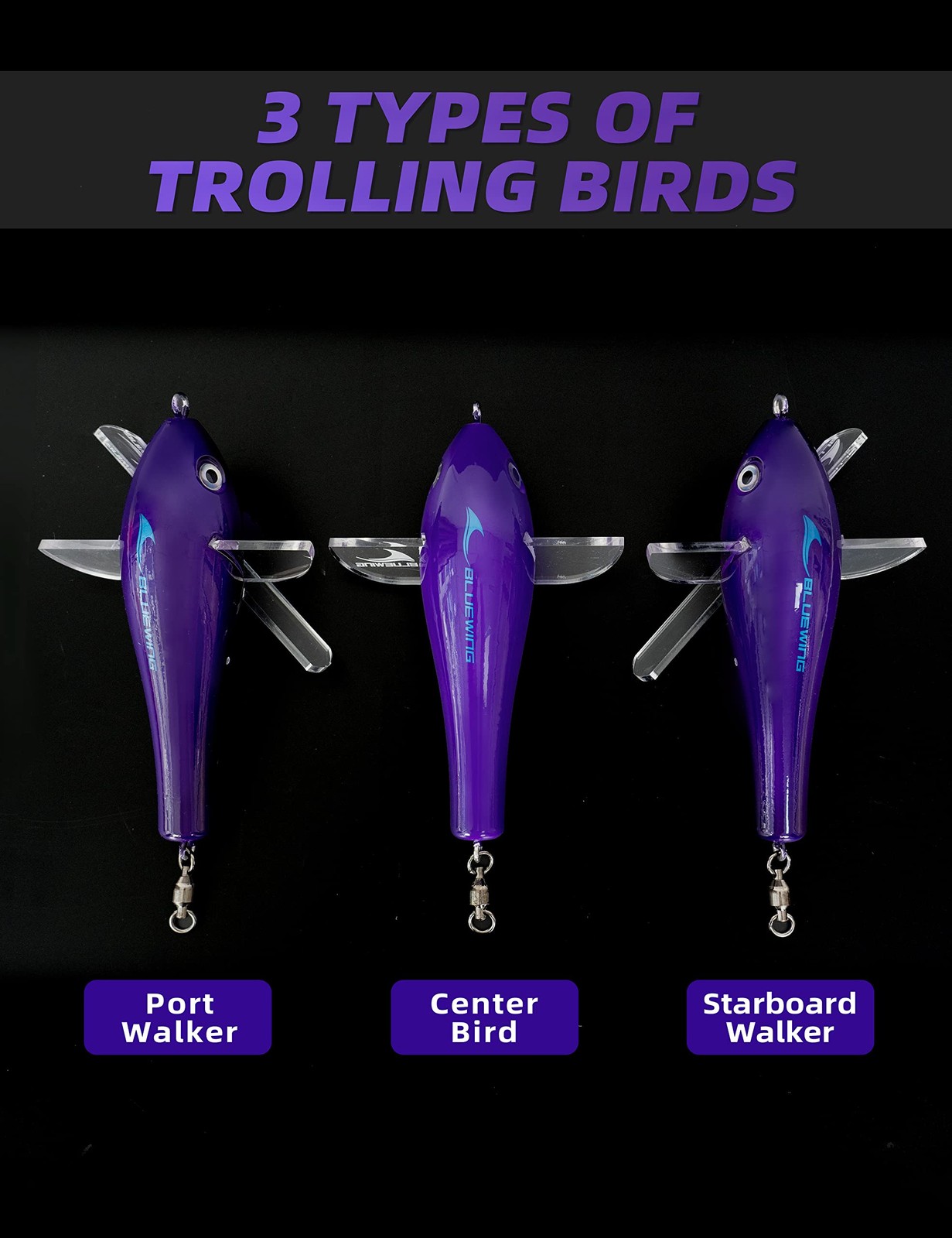 BLUEWING 36″ Upgraded Fishing Spreader Bar Splasher Offshore Trolling Spreade…