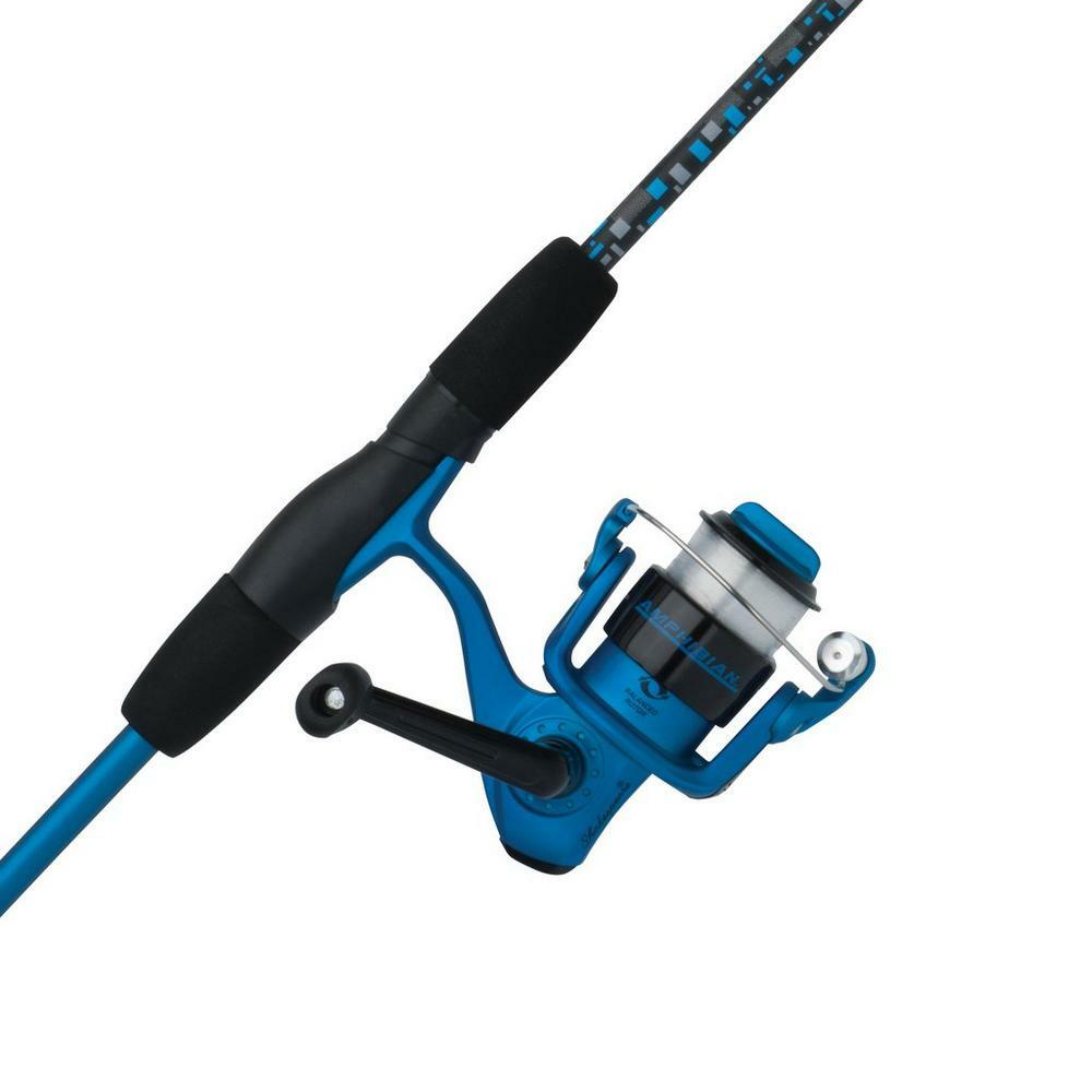 Shakespeare Amphibian Blue or Pink 5’6” Two Piece Medium Action Rod & Reel